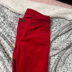 Vibrant Red Pants